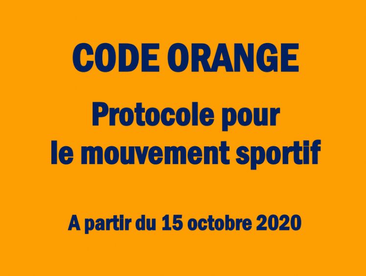 Protocole "Code orange" à partir du 15/10 RILTENNIS